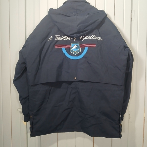 Vintage racing Navy Blue Men's Jacket - Picture 2 of 9